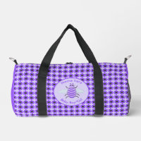 Cute Purple Baby Bee Gender Neutral Custom Diaper