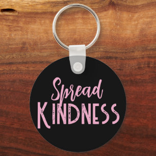 Cute Purple & Black Spread Kindness Key Chain 