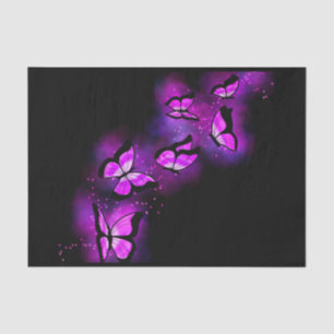 Cute Purple Butterflies Tissue Paper