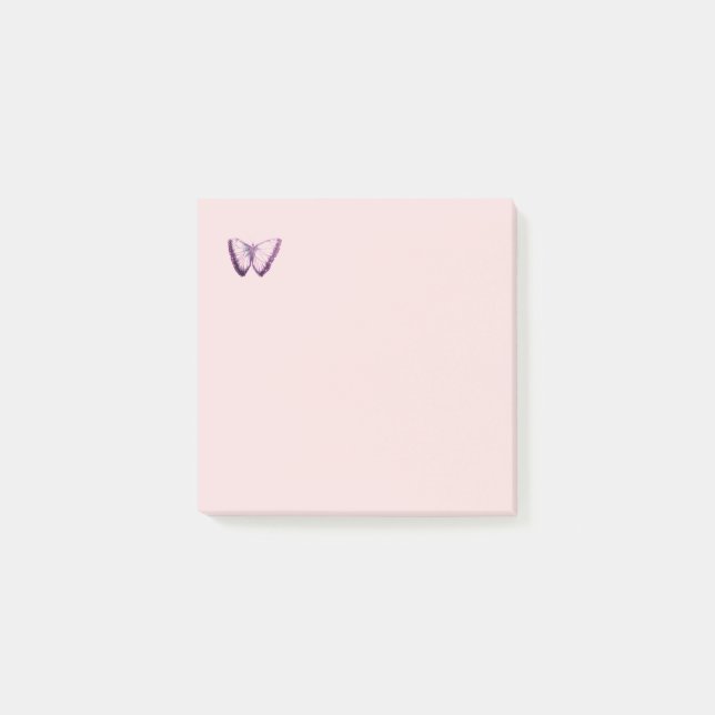 Cute Purple Butterfly design Post-it Notes (Front)