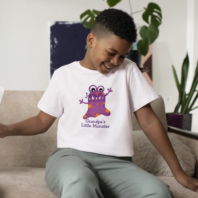 Cute Purple Cartoon Blob Monster Fun for Kids T-Shirt (Creator Uploaded)