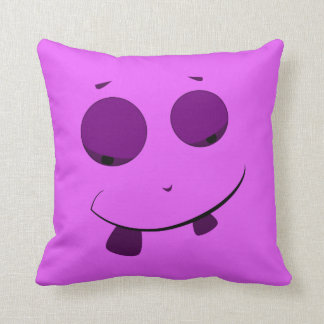 Cute Purple Face Pillow