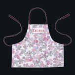 Cute Purple Flowers All-Over Print Apron<br><div class="desc">Personalised Cute Purple Flowers All-Over Print Apron</div>