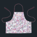 Cute Purple Flowers All-Over Print Apron<br><div class="desc">Personalised Cute Purple Flowers All-Over Print Apron</div>