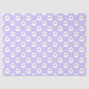 Cute Purple Ghost Pattern – Halloween Design Tissue Paper