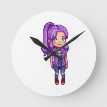 Cute purple girl