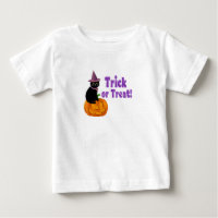 Cute Purple Glitter Trick or Treat Baby