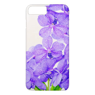 Cute purple green orchids flowers pattern iPhone 8 plus/7 plus case