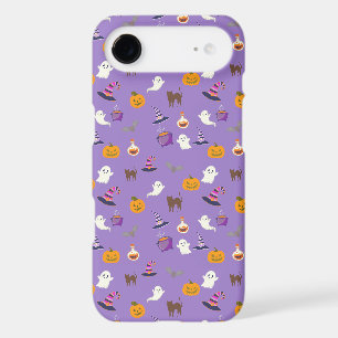 Cute purple Halloween Seamless Pattern - Spooky