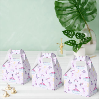 Cute Purple Kids Dinosaur Party Favour Box