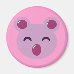 Cute Purple Koala Bear Magnet