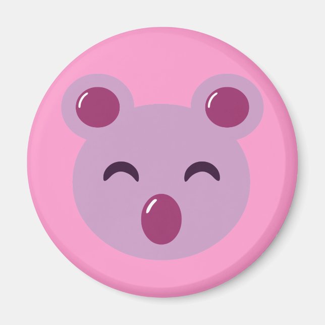 Cute Purple Koala Bear Magnet (Front)