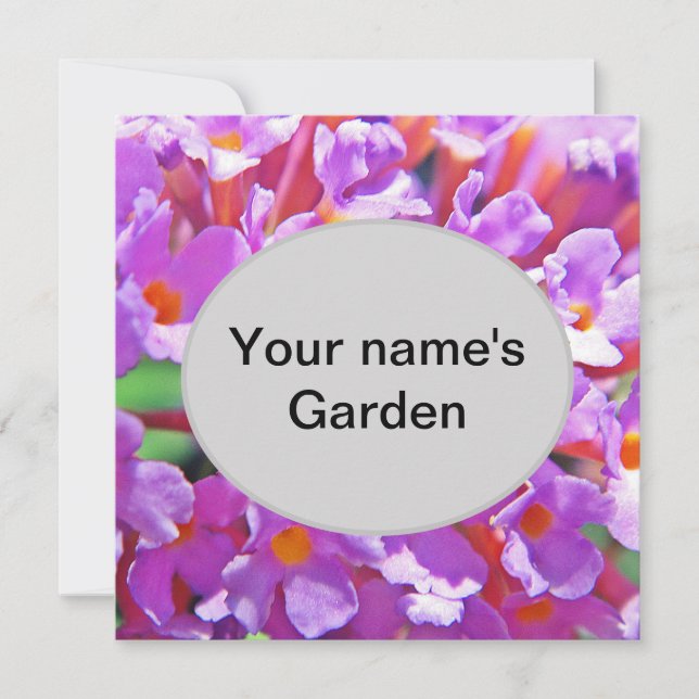 Cute Purple Little Flowers (Front)