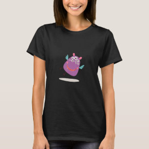 Cute Purple Monster with Eyes for Kids T-Shirt