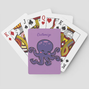 Cute Purple Octopus Thunder_Cove Playing Cards