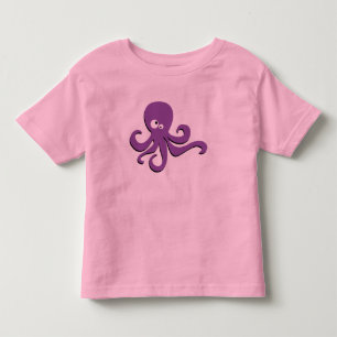 Cute purple octopus toddler T-Shirt