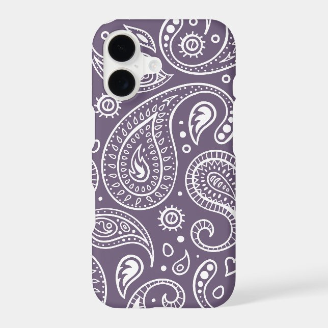 Cute Purple Paisley Pattern (Back)