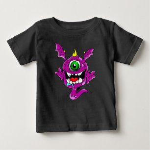 Cute Purple People Eater Monster Baby T-Shirt