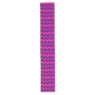 Cute Purple Pink Chevrons Large Table Runner