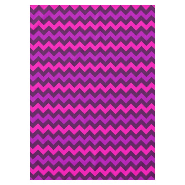 Cute Purple Pink Chevrons Medium Tablecloth (Front)