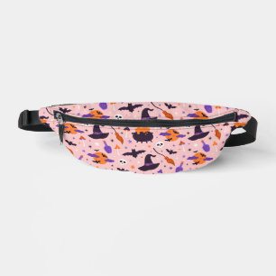 Cute Purple & Pink Halloween Pattern Bum Bags