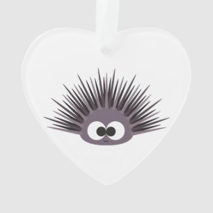 Cute Purple Sea Urchin Ornament