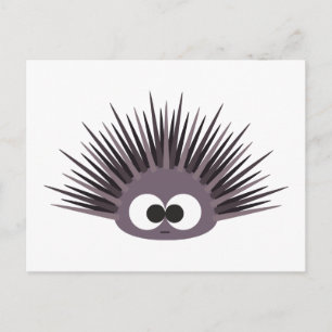 Cute Purple Sea Urchin Postcard