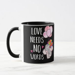 Cute Puzzle Elephant Autism Awareness Day s Mug