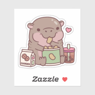 Cute Pygmy Hippo Loves To Snack