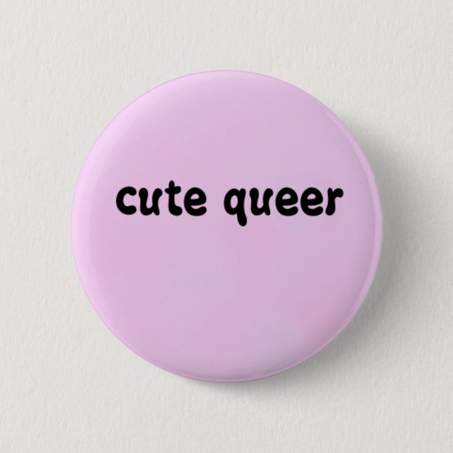 cute queer button (Front)