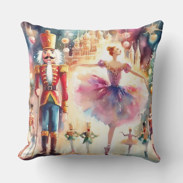 Cute Quilt/Embroidered Christmas Pattern Cushion (Front)