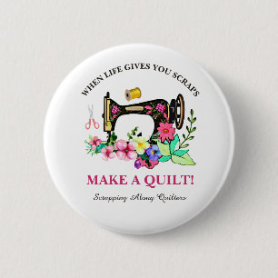 Cute Quilters Group Custom 6 Cm Round Badge