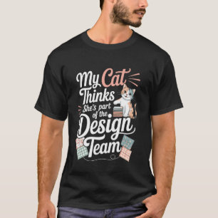 Cute Quilting Humour for Cat Lover Sewing Knitting T-Shirt