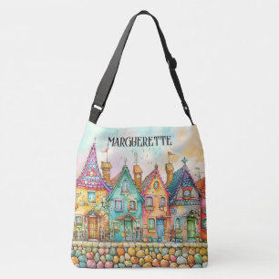 Cute Quirky Bicycle Girl - See Back - Tote
