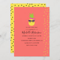 Cute quirky exotic tropical Beach Bridal Shower