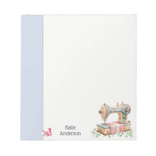 Cute Quirky Sewing Machine Notepad