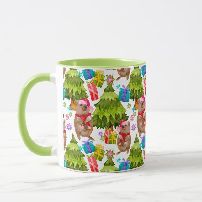 Cute Quokka Christmas Mug (Left)