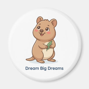 Cute quokka inspiring magnet