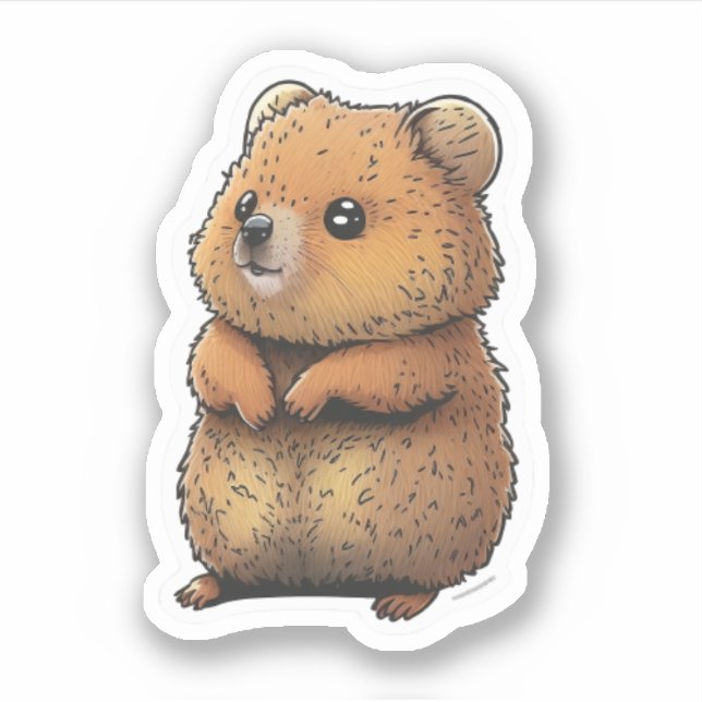 Cute Quokka Sticker (Front)