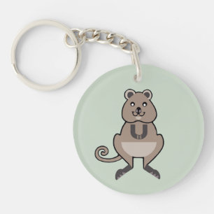 Cute QUOKKA - Wildlife- Endangered animal - Nature Key Ring