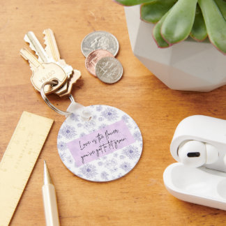 Cute Quote Keychain