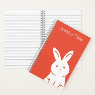 Cute Rabbit Add Your Name Notebook
