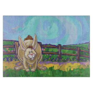 Cute Rabbit Animal Parade Cutting Board