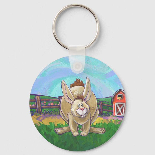 Cute Rabbit Animal Parade Key Ring (Front)