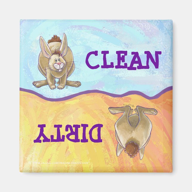 Cute Rabbit Animal Parade Magnet (Front)