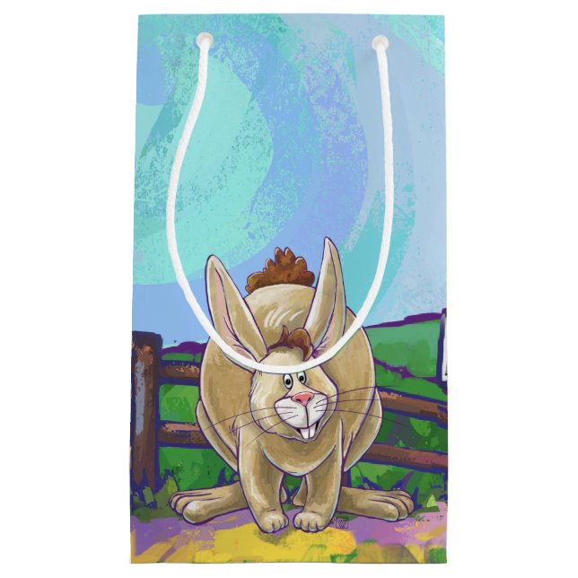 Cute Rabbit Animal Parade Small Gift Bag (Front)