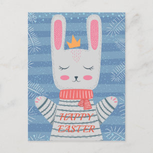 Cute Rabbit Art Postcard
