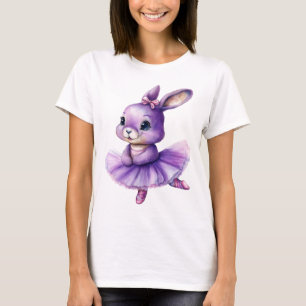 Cute rabbit ballerina dancing ballet T-Shirt