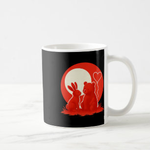 Cute Rabbit Bear Couple Valentine's Day Lovers  Coffee Mug
