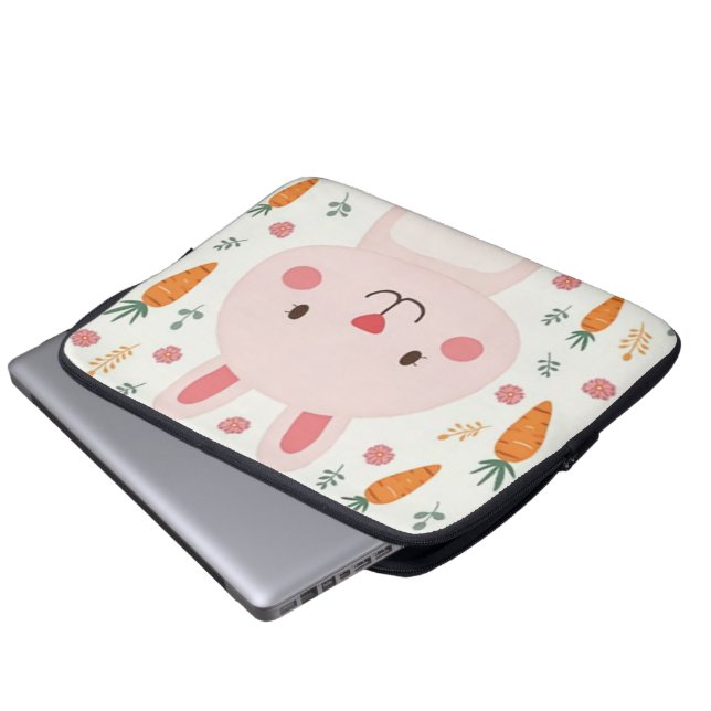 Cute Rabbit carrot Laptop Cases (Front Bottom)